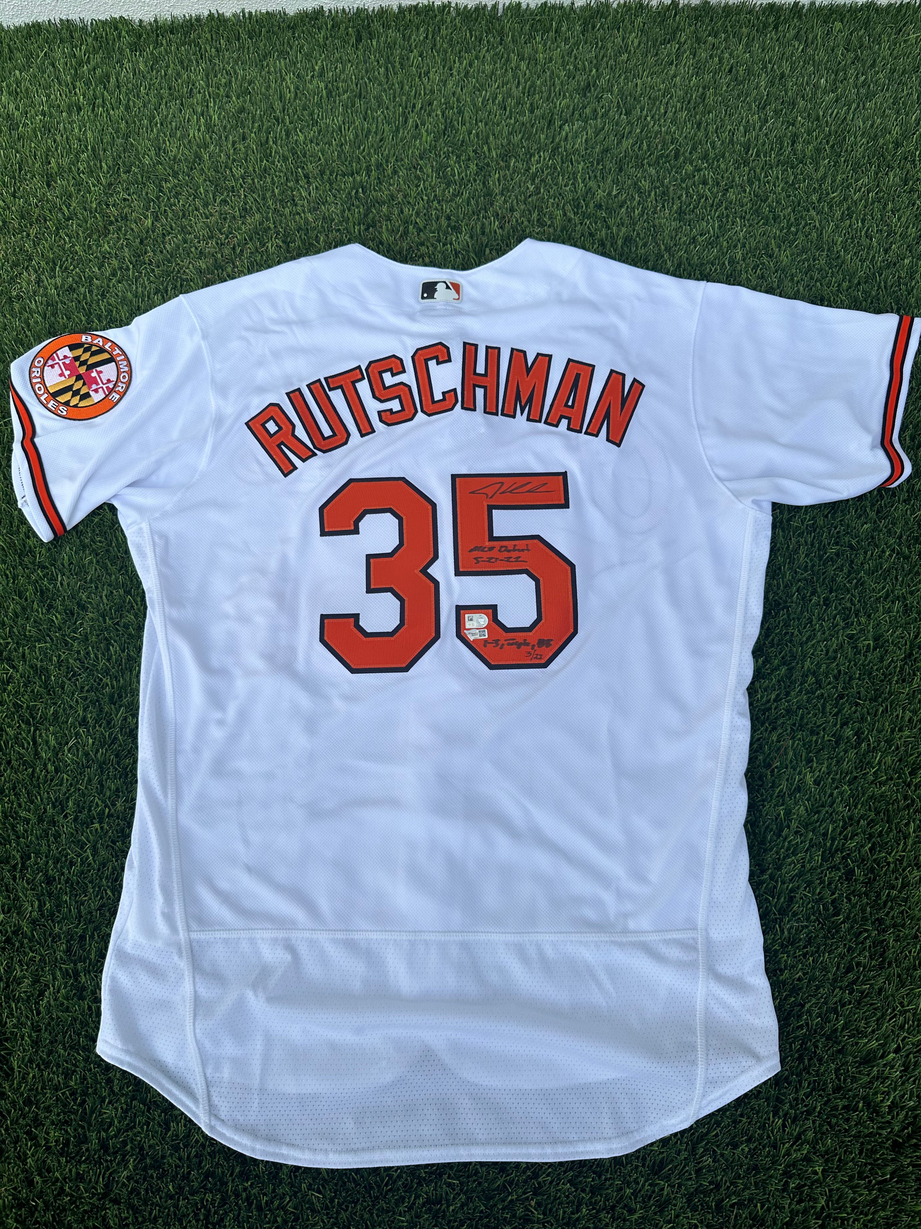 Adley Rutschman Baltimore Orioles Fanatics Authenti Autographed Nike  Authentic Jersey with 2019 1st Overall Pick Inscription 