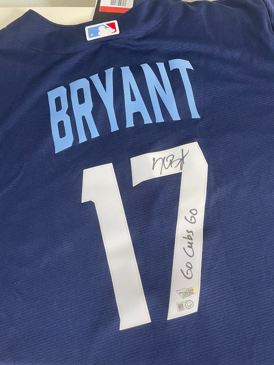 Framed Kris Bryant Colorado Rockies Autographed Nike City Connect Replica  Jersey