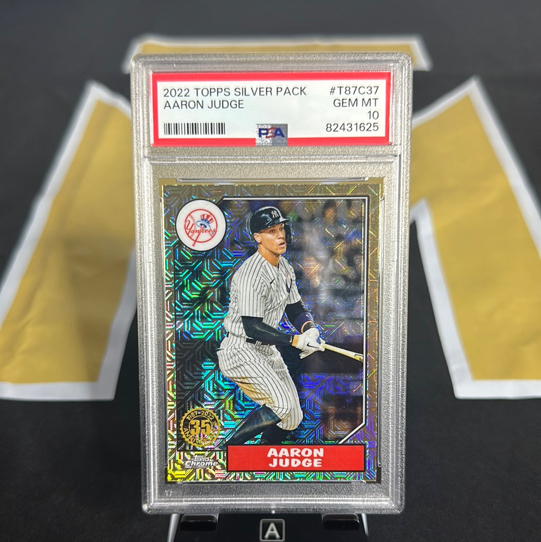 2022 Topps Silver Pack Aaron Judge #T87C37 PSA 10