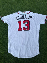 Load image into Gallery viewer, Ronald Acuna Jr. Atlanta Braves Autographed White Nike Authentic Jersey
