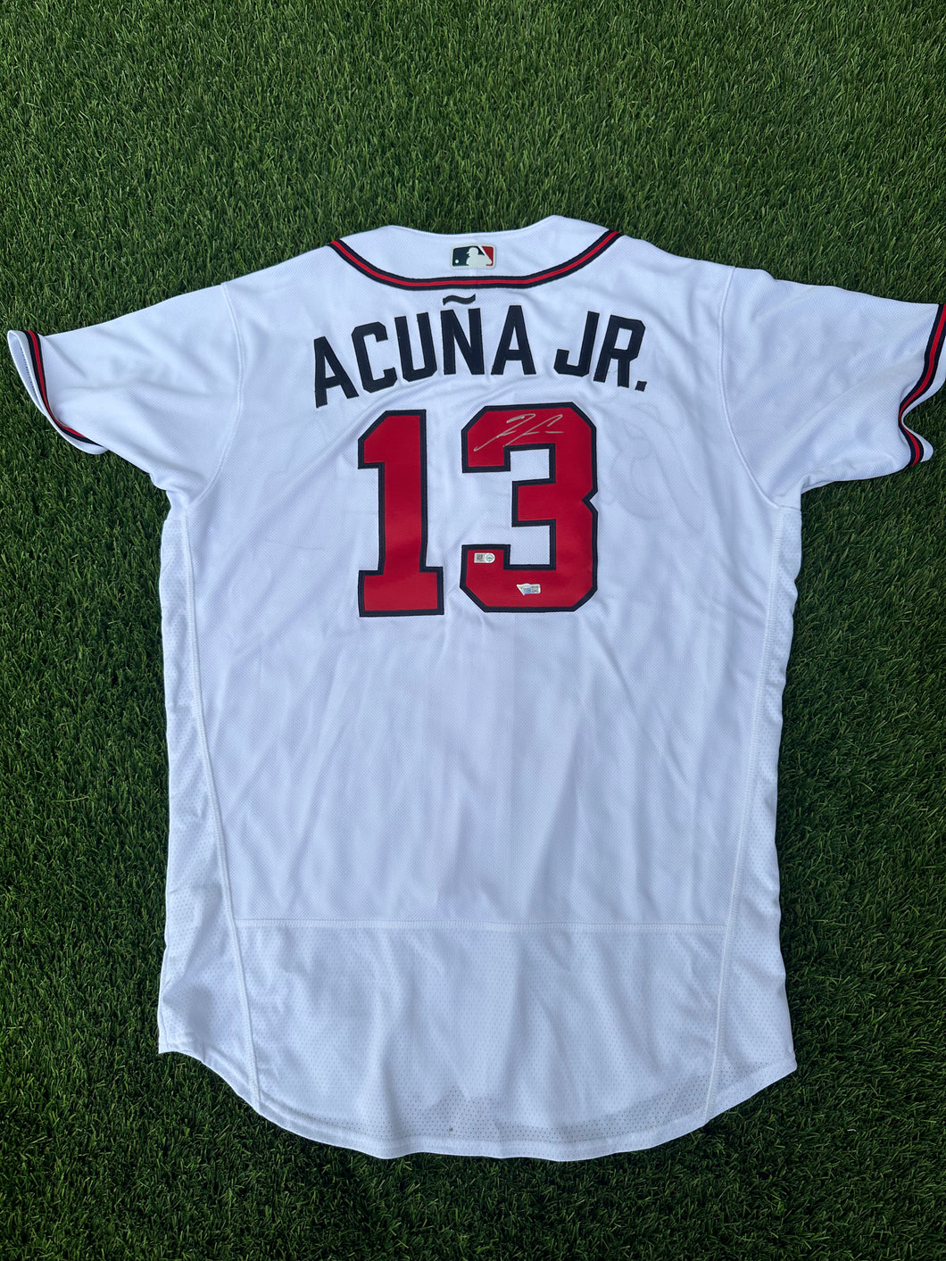 Ronald Acuna Jr. Atlanta Braves Autographed White Nike Authentic Jersey