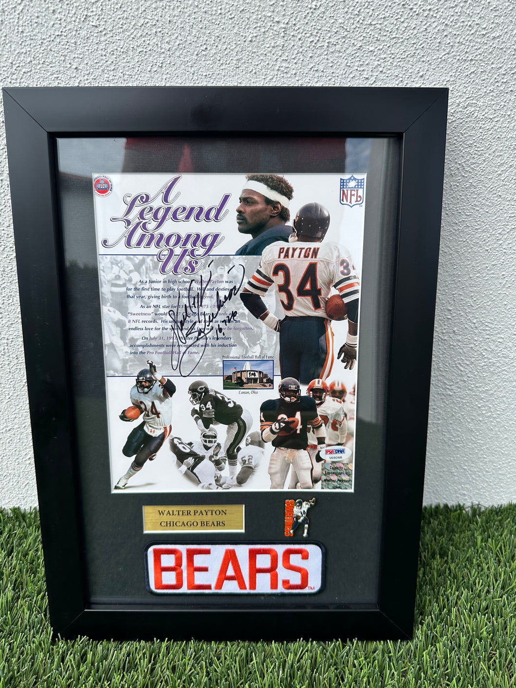 Walter Payton Signed/Scripted 