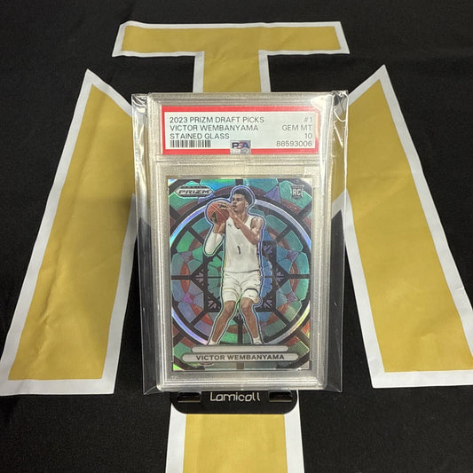 2023 Prizm Victor Wembanyama Stained Glass Rookie PSA 10