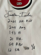 Load image into Gallery viewer, Jonathan India LE Cinn Reds Autographed White Nike Authentic Jersey w/ 2021 stats LE 1/6
