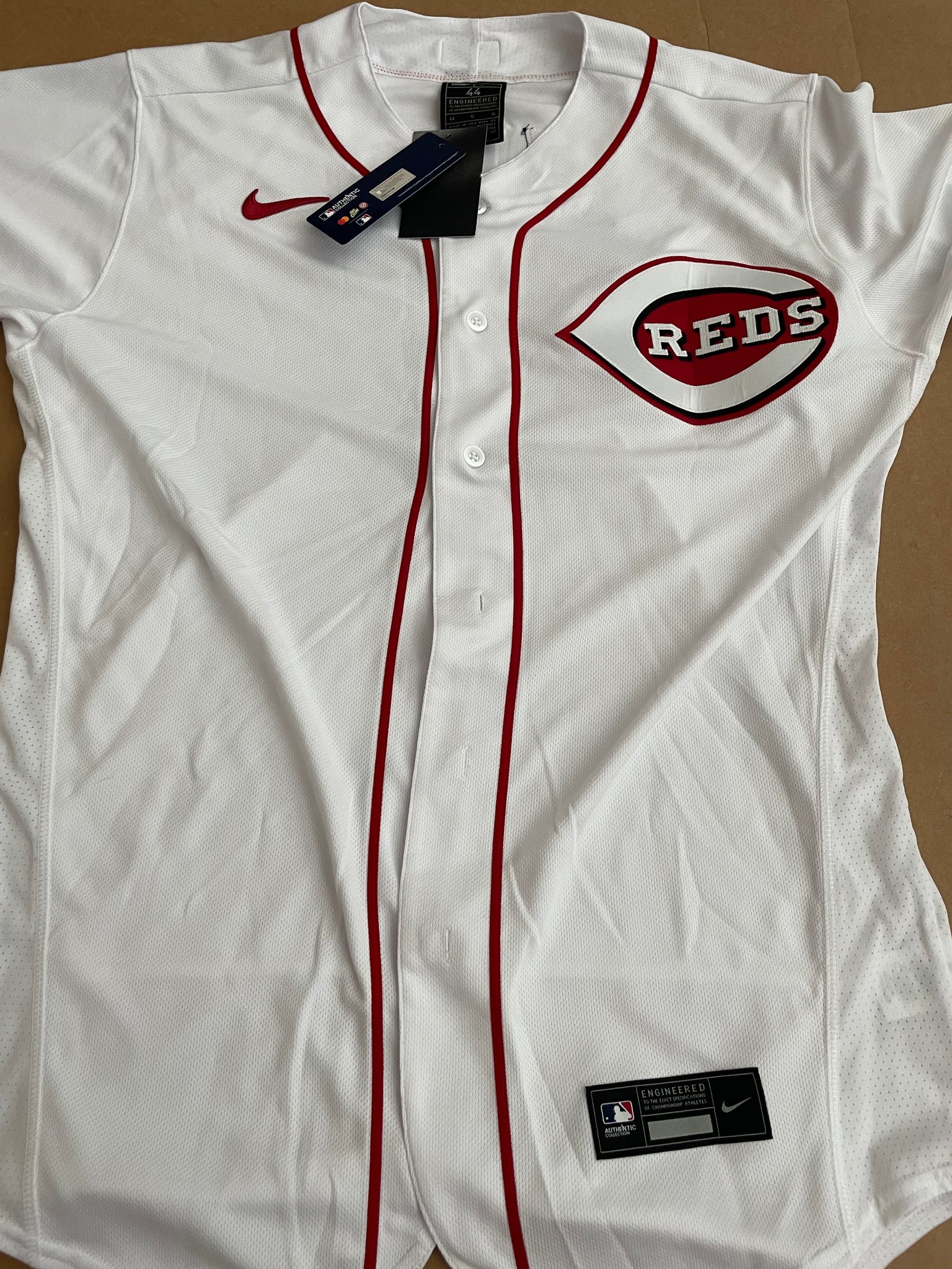 Jonathan India White Cincinnati Reds Autographed Nike Authentic Jersey