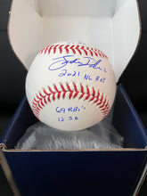Load image into Gallery viewer, Jonathan India Cincinnati Reds Autographed Baseball w/ Inscriptions LE 1/6
