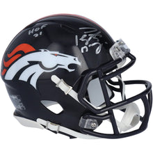 Load image into Gallery viewer, Peyton Manning Denver Broncos Fanatics Authentic Autographed Riddell Mini Helmet w/ Inscr
